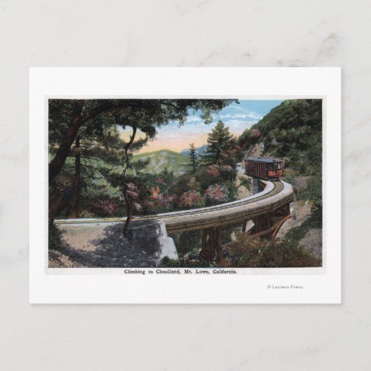 登山からCloudlandビュー ポストカード (正面)