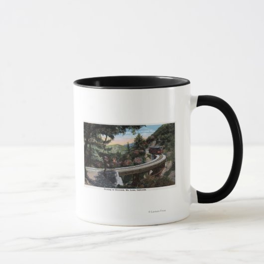 登山からCloudlandビュー マグカップ (右)