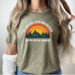 登山この山とオープンハンズクリスチャン Tシャツ
