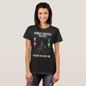登山すまん恋しく思なCliの通話をハイキング Tシャツ (正面フル)