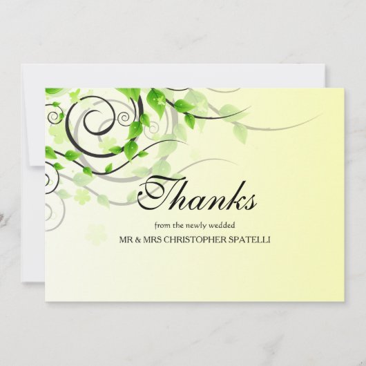 登山つる植物のサンキューカード サンキューカード (正面)