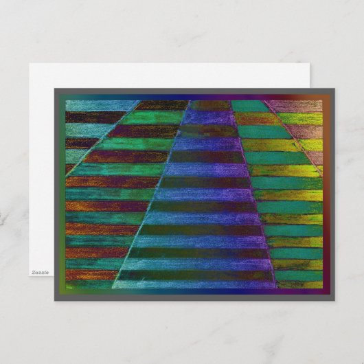 登山つる植物のabsractのモダンなデジタルalanart ポストカード (正面/裏面)