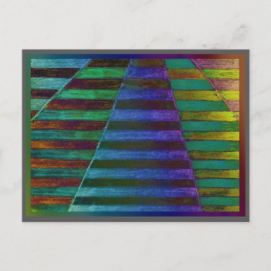 登山つる植物のabsractのモダンなデジタルalanart ポストカード (正面)