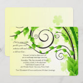 登山つる植物結婚式招待状 招待状 (正面/裏面)