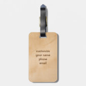 登山のさらさの子ネコ ラゲッジタグ (裏面縦)