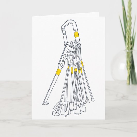 登山のクルミのワイヤー カード (正面)