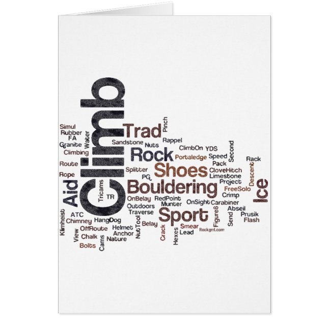 登山の単語 (正面)