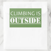 登山の外側 長方形シール (バッグ)