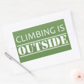 登山の外側 長方形シール (封筒)