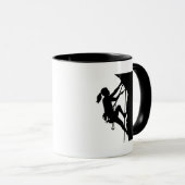 登山の女性の女の子 マグカップ (正面右)