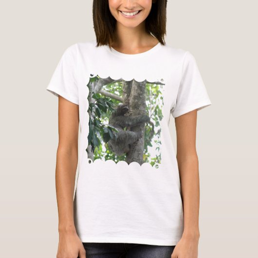 登山の怠惰の女性Tシャツ Tシャツ (正面)