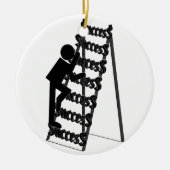 登山の成功 セラミックオーナメント (正面)