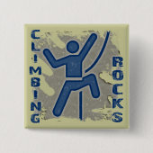 登山の石 缶バッジ (正面)