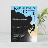 登山の誕生日パーティー招待状 招待状 (スタンド正面)