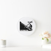 登山は私の幸せな時だ ラウンド壁時計 (ホーム)