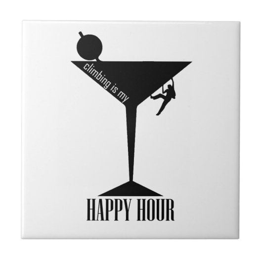 登山は私の幸せ タイル (正面)