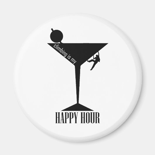 登山は私の幸せ マグネット (正面)