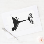 登山は私の幸せ 長方形シール (封筒)