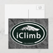 登山アイクライムコロラドロッキーマウンテン ポストカード (正面/裏面)