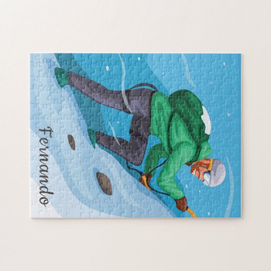 登山アスノーマウンテンエクストリームウィンタースポーツ名 ジグソーパズル (横)