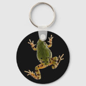 登山アリゾナの木のカエルの写真 – 黒 キーホルダー (正面)