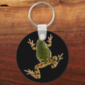 登山アリゾナの木のカエルの写真 – 黒 キーホルダー (正面)