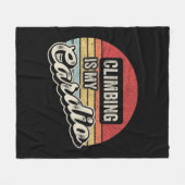 登山イマイカーディオヴィンテージレトロロック登山 フリースブランケット (正面(横))