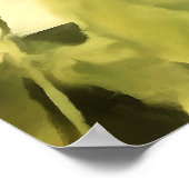 登山ウィンブロンウィステリアつる植物アクリル絵画ズ ポスター (角)