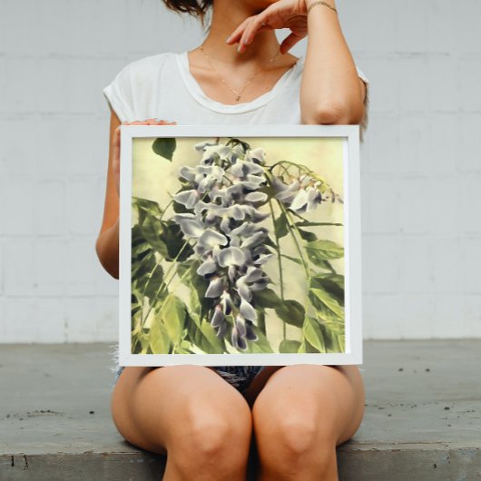 登山ウィンブロンウィステリアつる植物アクリル絵画ズ ポスター