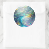 登山ガラス抽象芸術 ラウンドシール (バッグ)