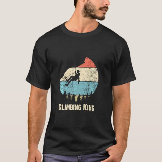 登山キングレトロヴィンテージ登山 Tシャツ (正面)