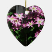 登山クレマチスパープル春の花 セラミックオーナメント (右)