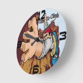 登山クロック ラウンド壁時計 (傾斜)