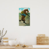 登山ザゴールデンステアアットザアニュアルロデオ ポスター (キッチン)