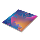 登山ザドリームタワー抽象芸術デジタルアート タイル (側面)