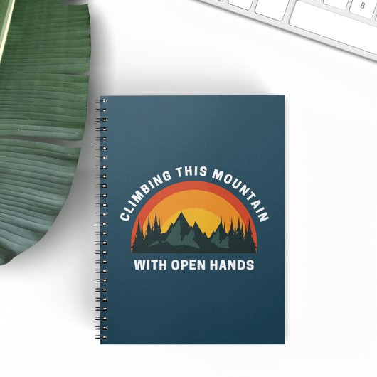 登山ザマウンテンレトロクリスチャン ノートブック