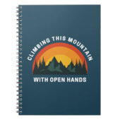 登山ザマウンテンレトロクリスチャン ノートブック (正面)