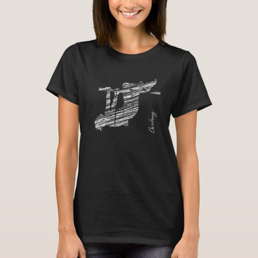 登山シルエットボルダリング登山5 Tシャツ (正面)