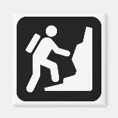 登山シンボル磁石 マグネット (正面)