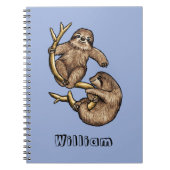 登山スロパーソナライズされたート ノートブック (正面)