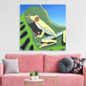 登山ツリーカエル キャンバスプリント (インサイチュ (リビング))