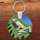 登山ツリーカエル キーホルダー (正面)