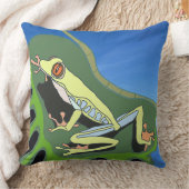 登山ツリーカエル クッション (ブランケット)