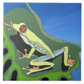 登山ツリーカエル タイル (正面)