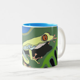 登山ツリーカエル ツートーンマグカップ