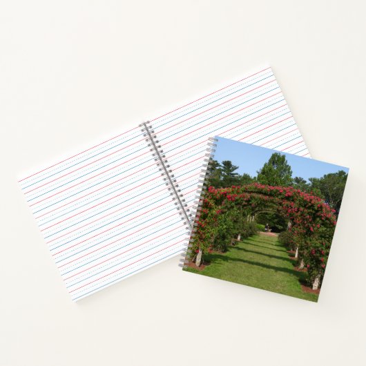 登山バラアーチエリザベスパークガーデンハートフォード ノートブック (内部)