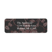 登山バラオン炭差出人住所ラベル ラベル (正面)