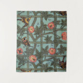 登山バラ&スモールバードウィリアムモリス タペストリー (正面)