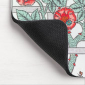 登山バラ&スモールバードウィリアムモリス マウスパッド (コーナー)