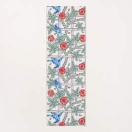 登山バラ&スモールバードウィリアムモリス ヨガマット